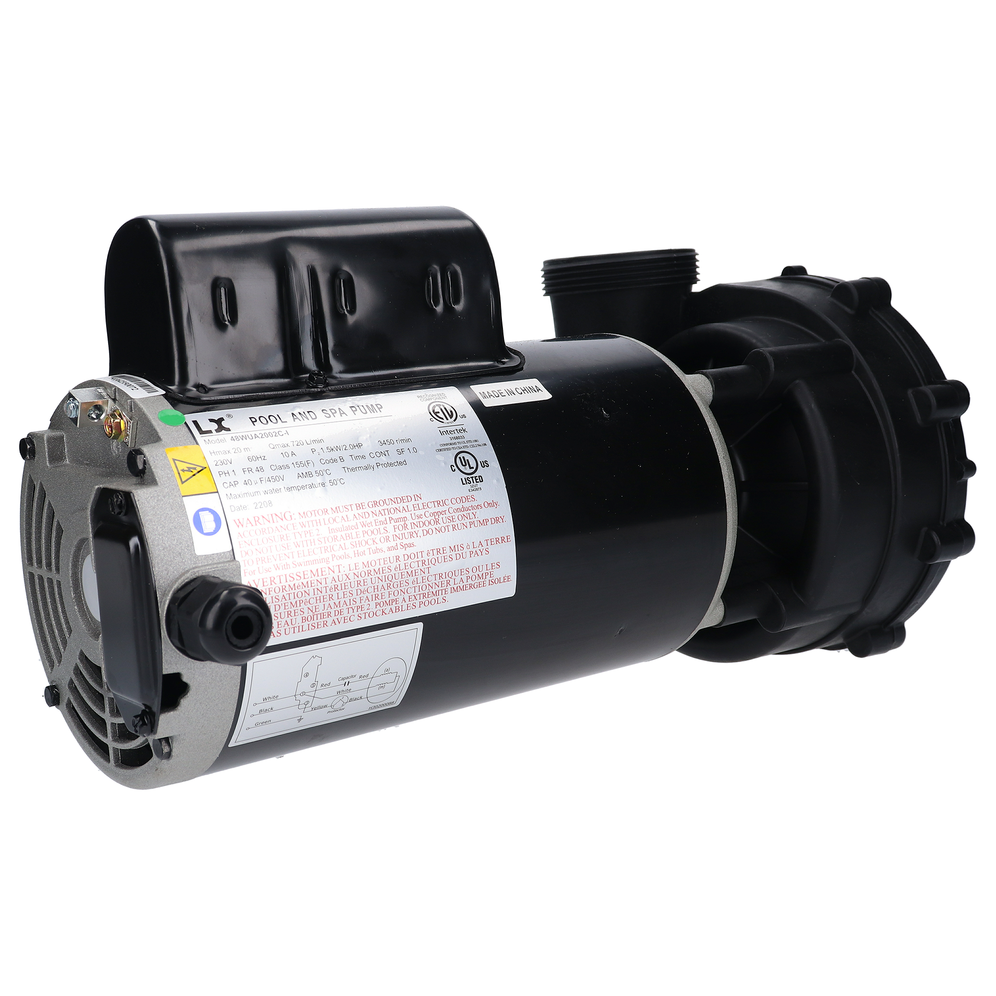 Spa shop pump motor