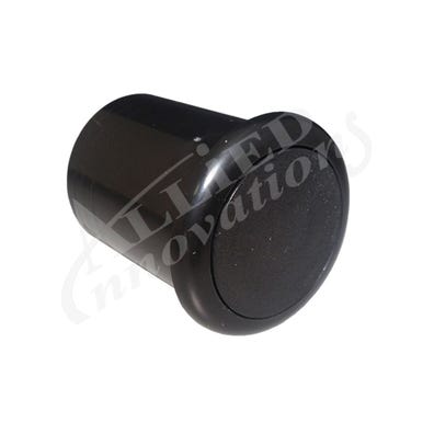 Air Button Black, raised mount